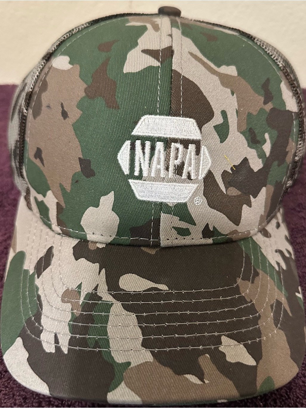 Napa Camouflage Baseball Trucker Hat Cap Snapback New